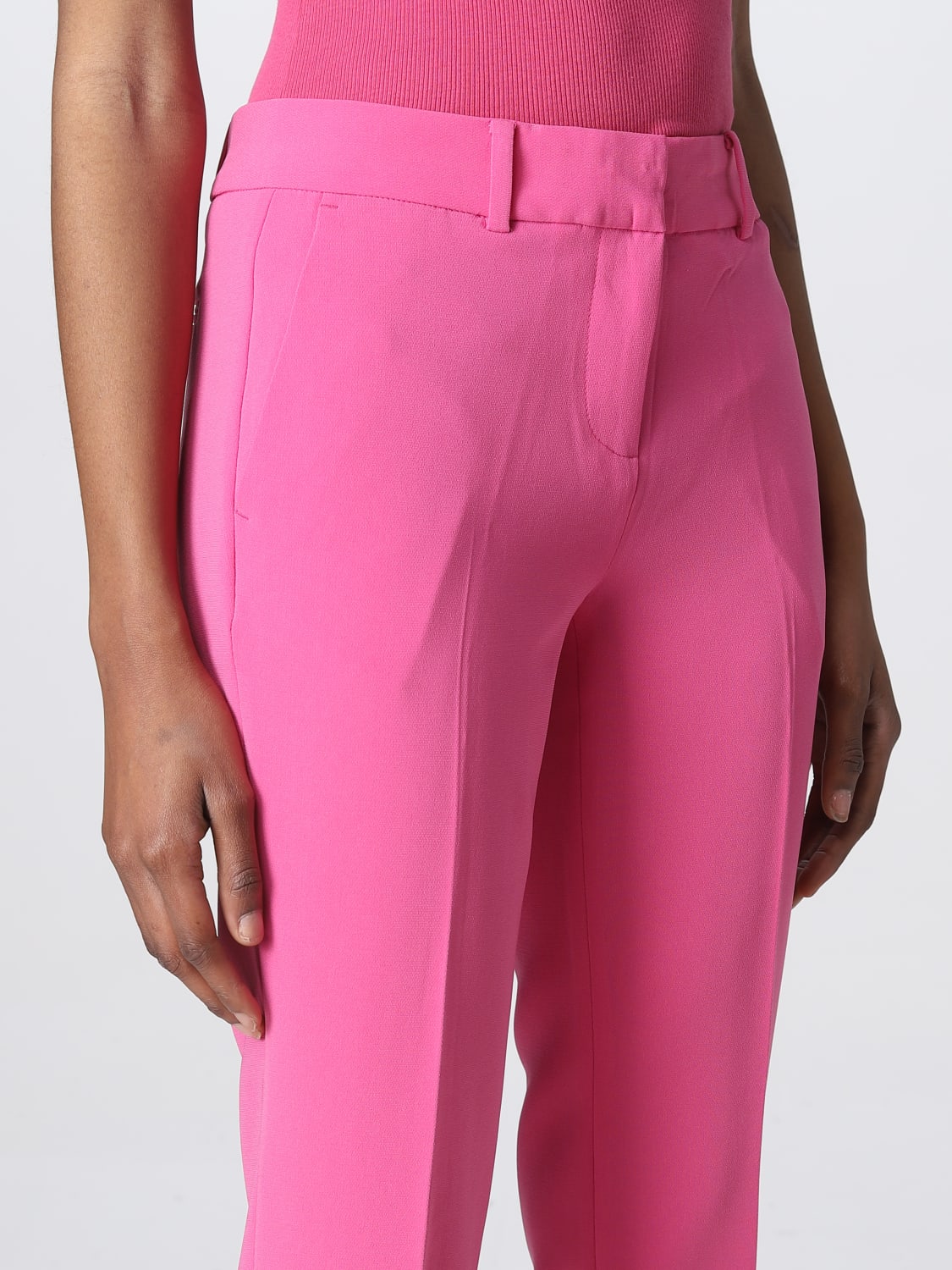 パンツ Michael Kors Woman Pants Cherry MR330CLENX 663 Michael Kors Outlet: Pants woman - Cherry | Michael Kors