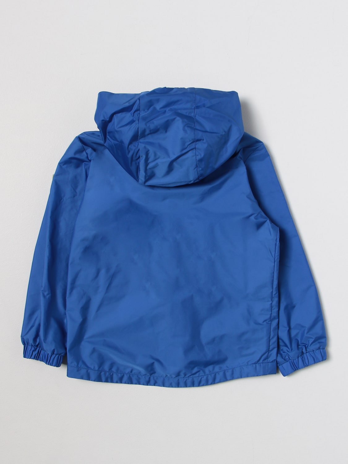 MONCLER GIACCA: Giacca Moncler in nylon con cappuccio amovibile, Blue - Img 2