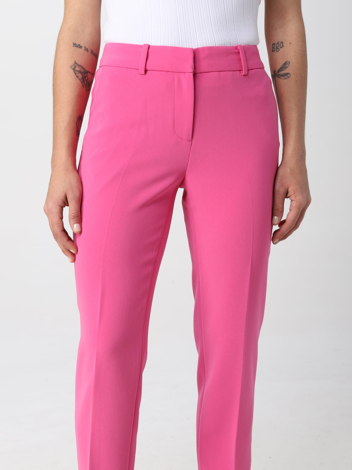 MICHAEL KORS PANTS: Michael Kors pants in synthetic fabric, Pink - Img 4