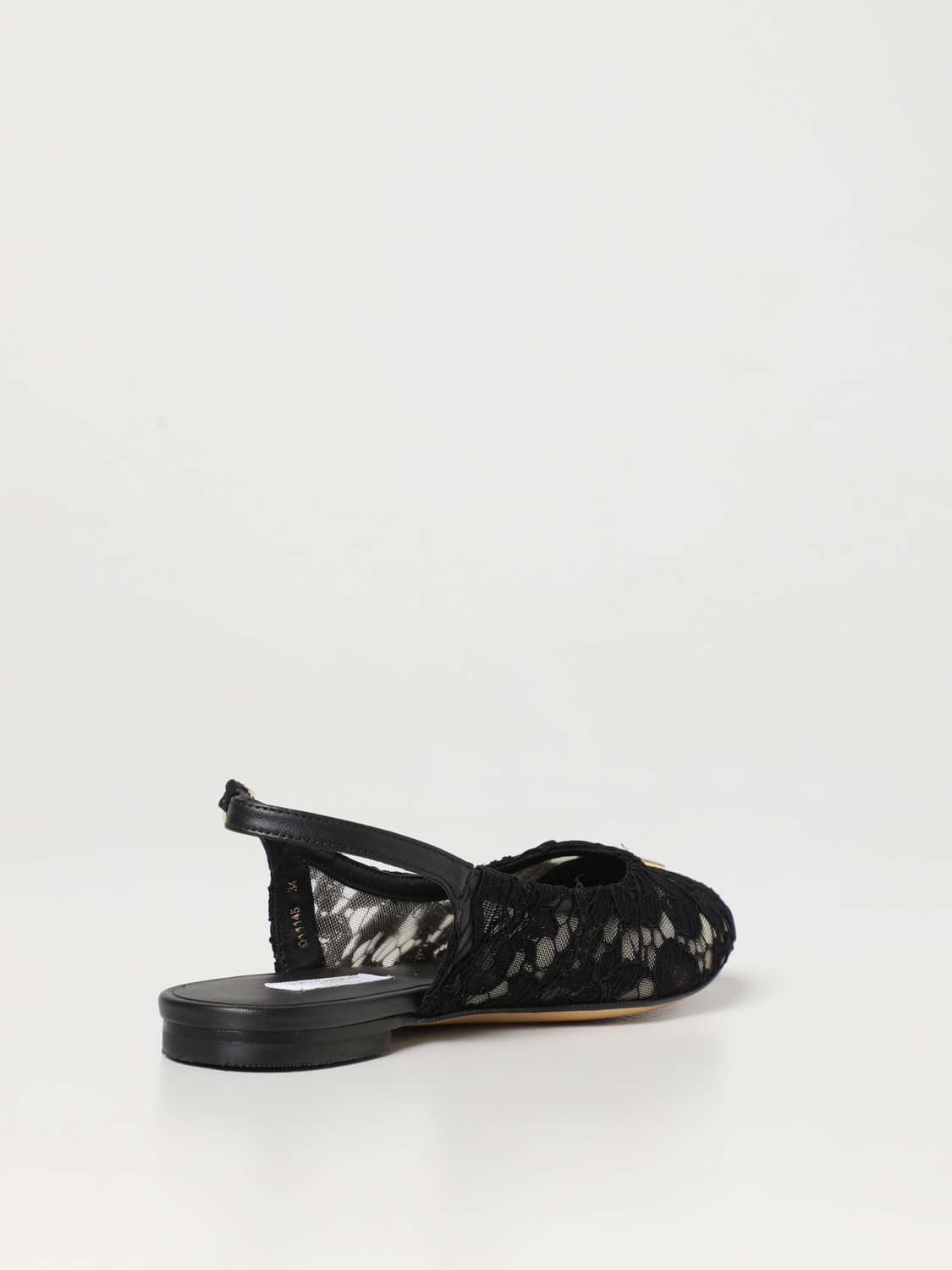 Dolce Gabbana Outlet Slingback in pizzo Nero Scarpe Dolce Gabbana D11145AJ652 online su GIGLIO.COM