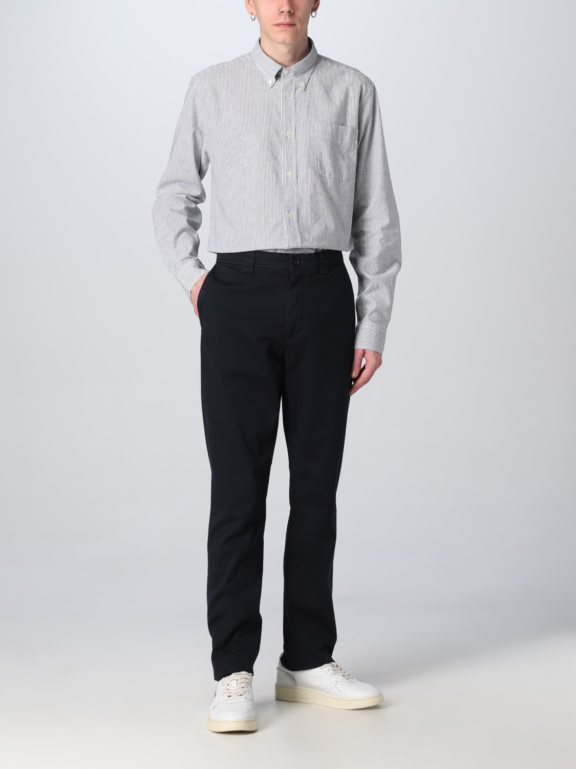 WOOLRICH CAMISA: Camisa hombre Woolrich, Azul Oscuro - Img 2