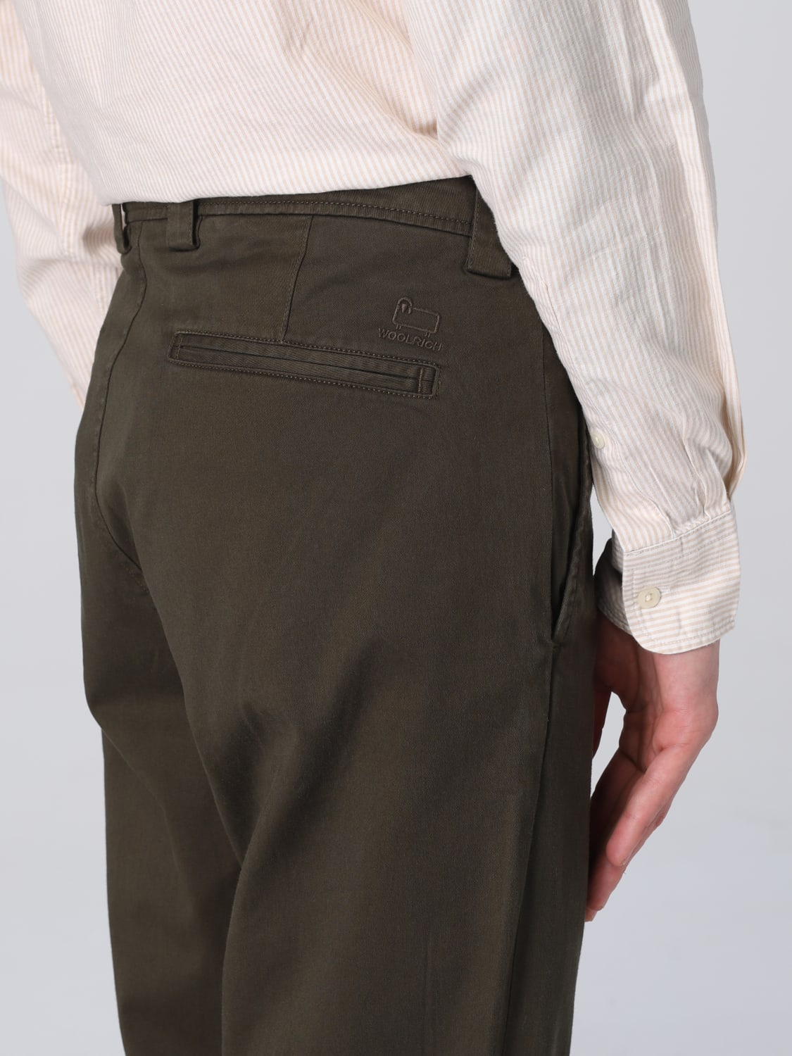 WOOLRICH PANTS: Pants men Woolrich, Military - Img 3