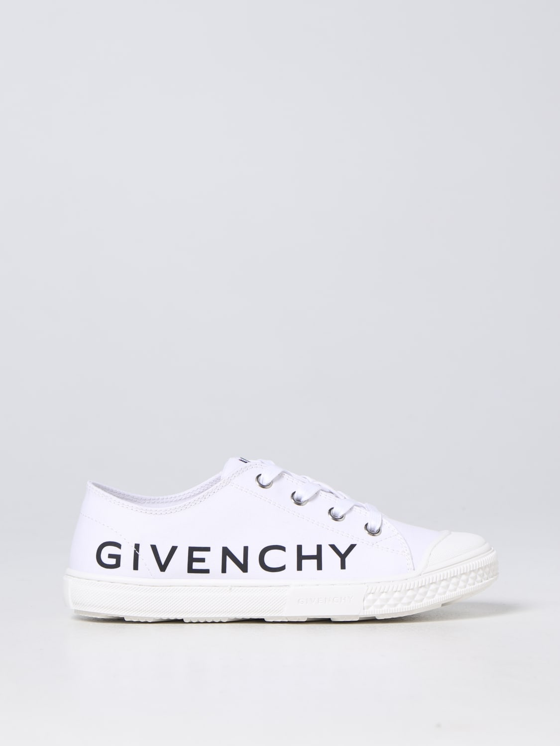 GIVENCHY SNEAKERS: Givenchy sneakers in canvas, White - Img 1