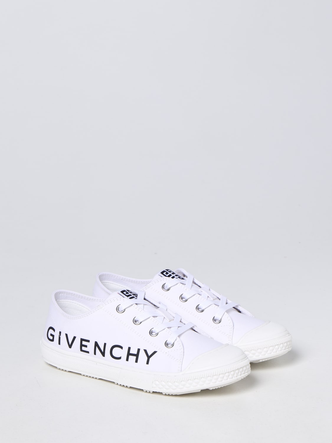 GIVENCHY SNEAKERS: Givenchy sneakers in canvas, White - Img 2