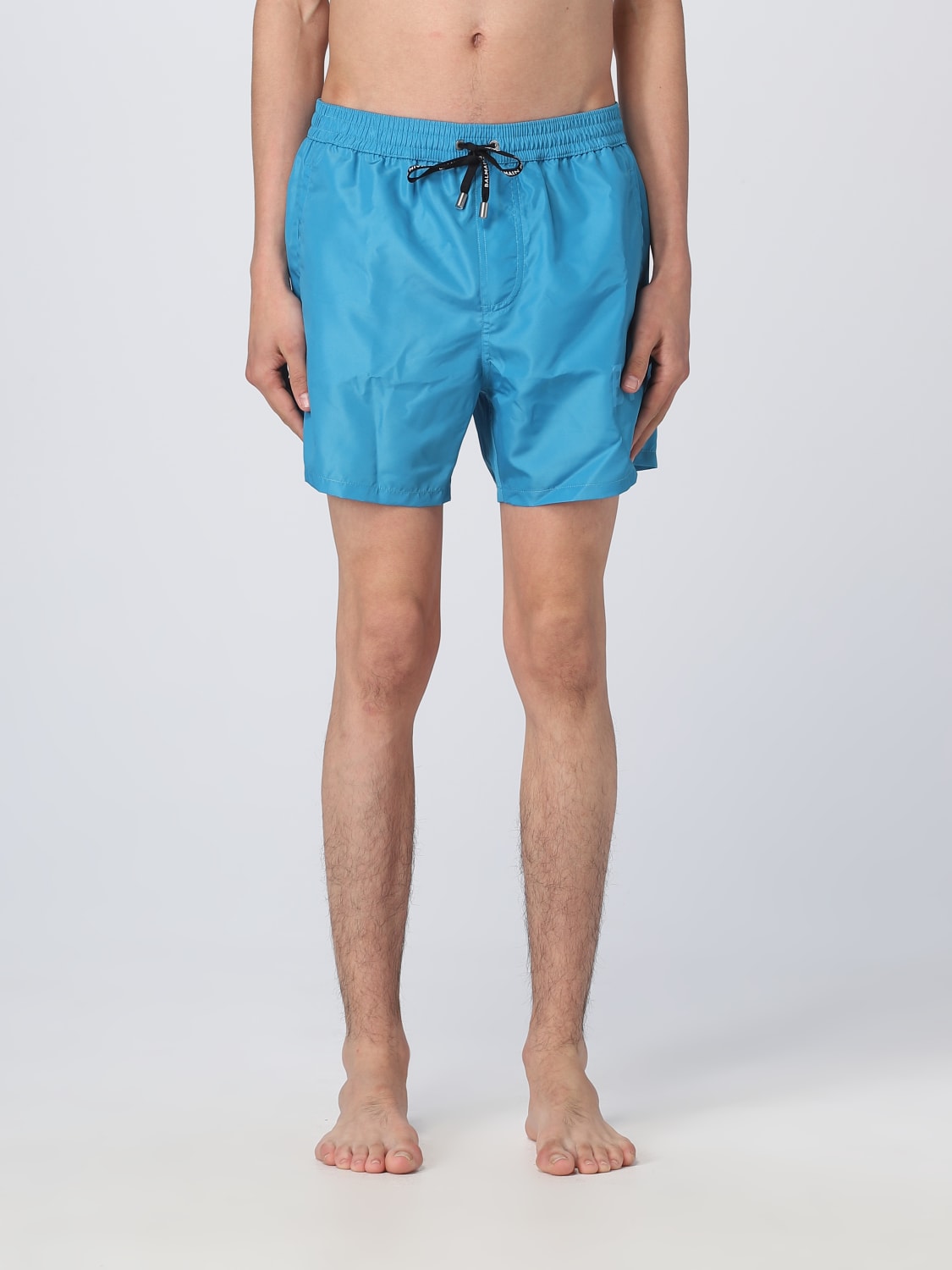 BALMAIN SWIMSUIT: Balmain nylon swimsuit, Turquoise - Img 1