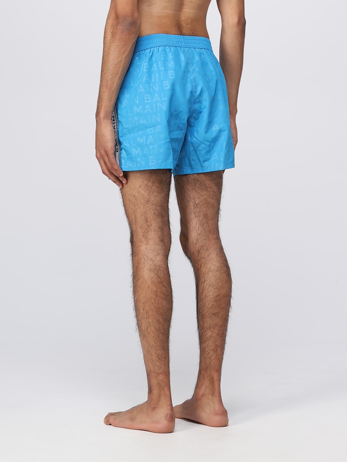 BALMAIN SWIMSUIT: Balmain swimsuit in nylon, Turquoise - Img 2