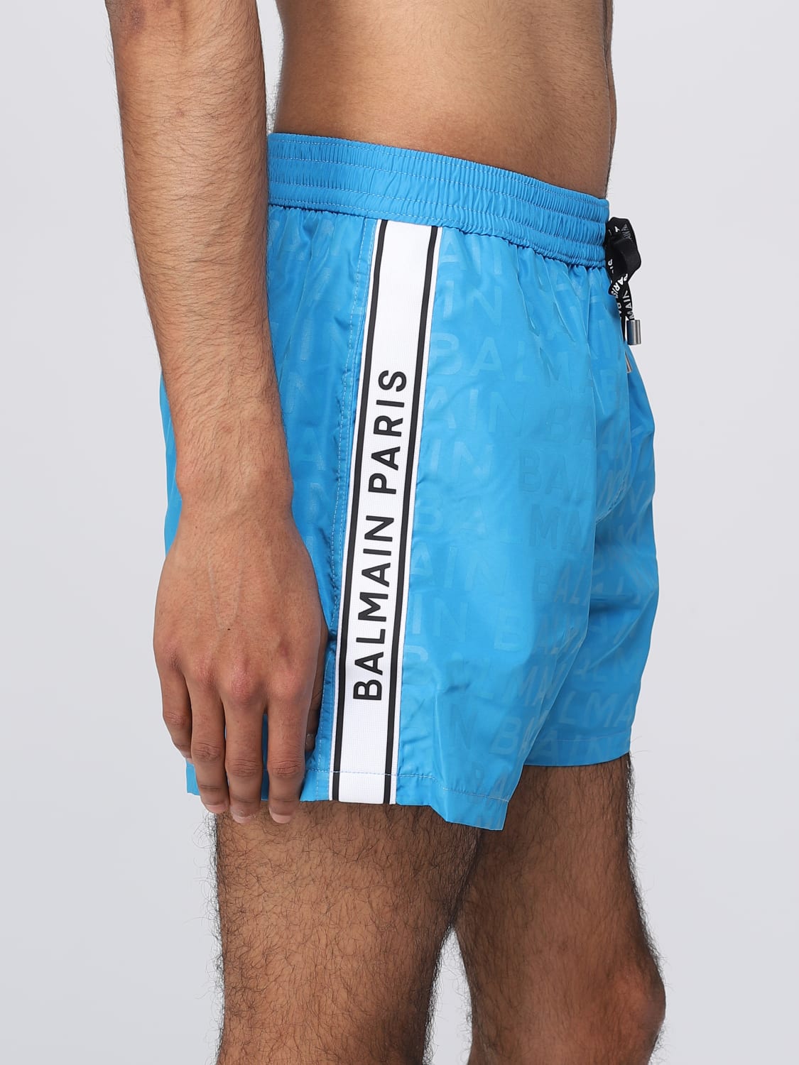 BALMAIN MAILLOT DE BAIN: Maillot de bain homme Balmain, Turquoise - Img 4