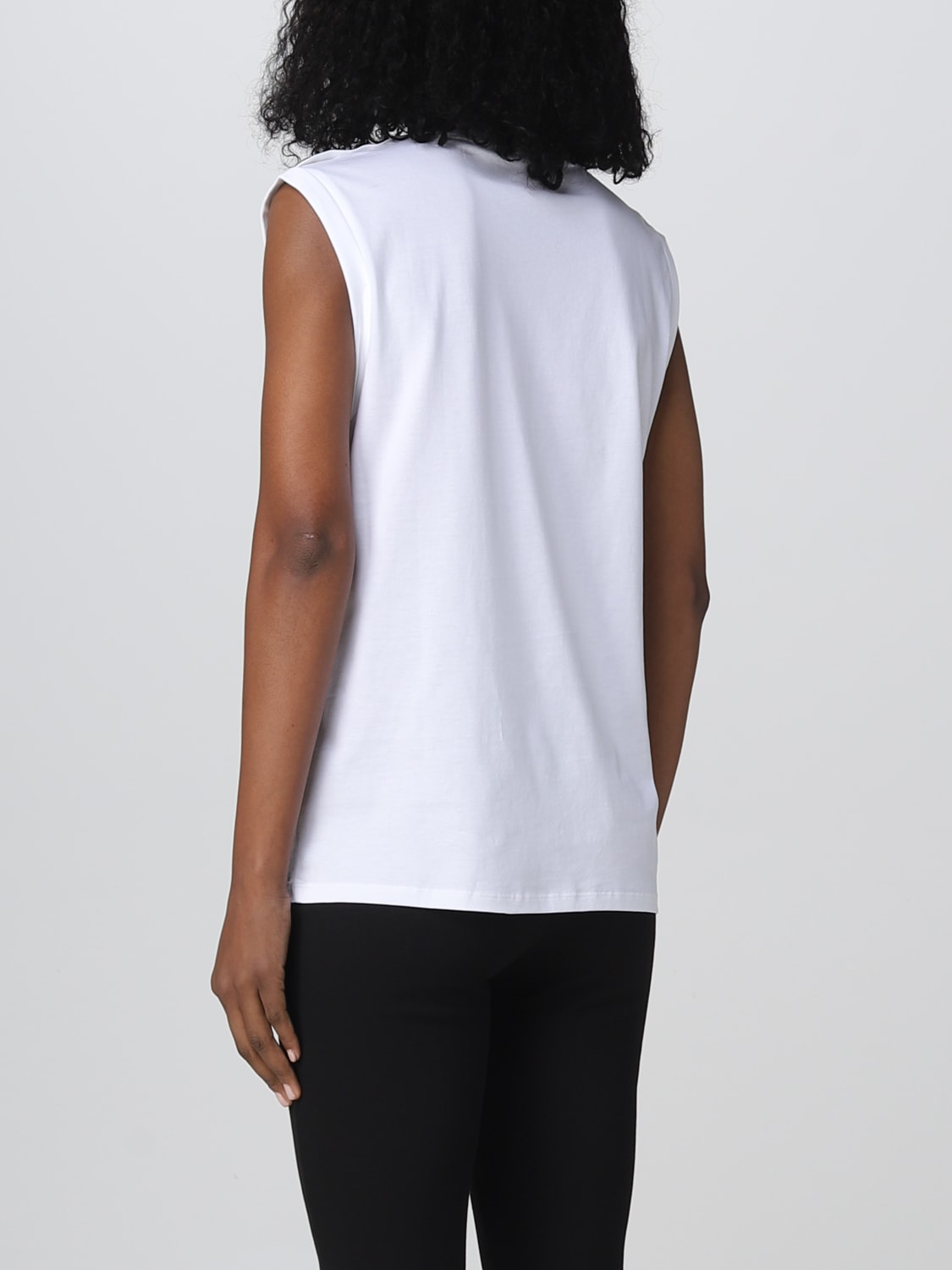 BALMAIN T-SHIRT: Balmain cotton top, White - Img 3