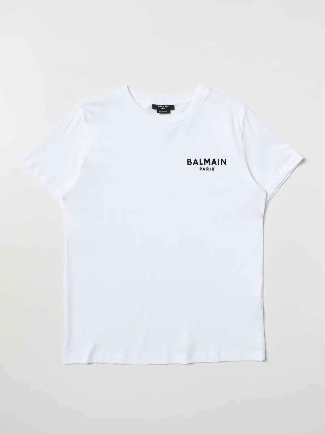 BALMAIN T-SHIRT: T-shirt kids Balmain Kids, White - Img 1