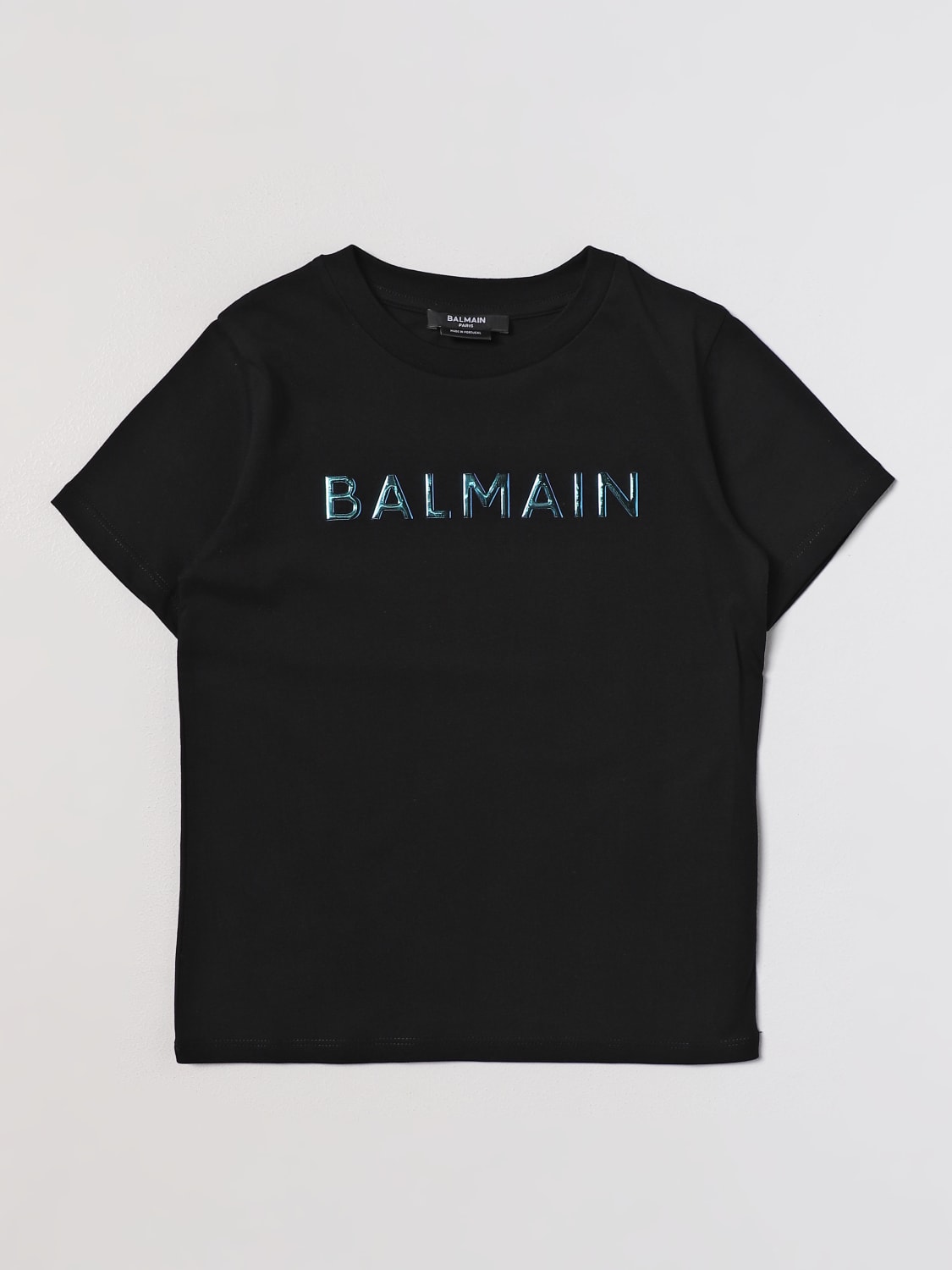 BALMAIN 티셔츠: 티셔츠 남아 Balmain Kids, 블랙 - Img 1