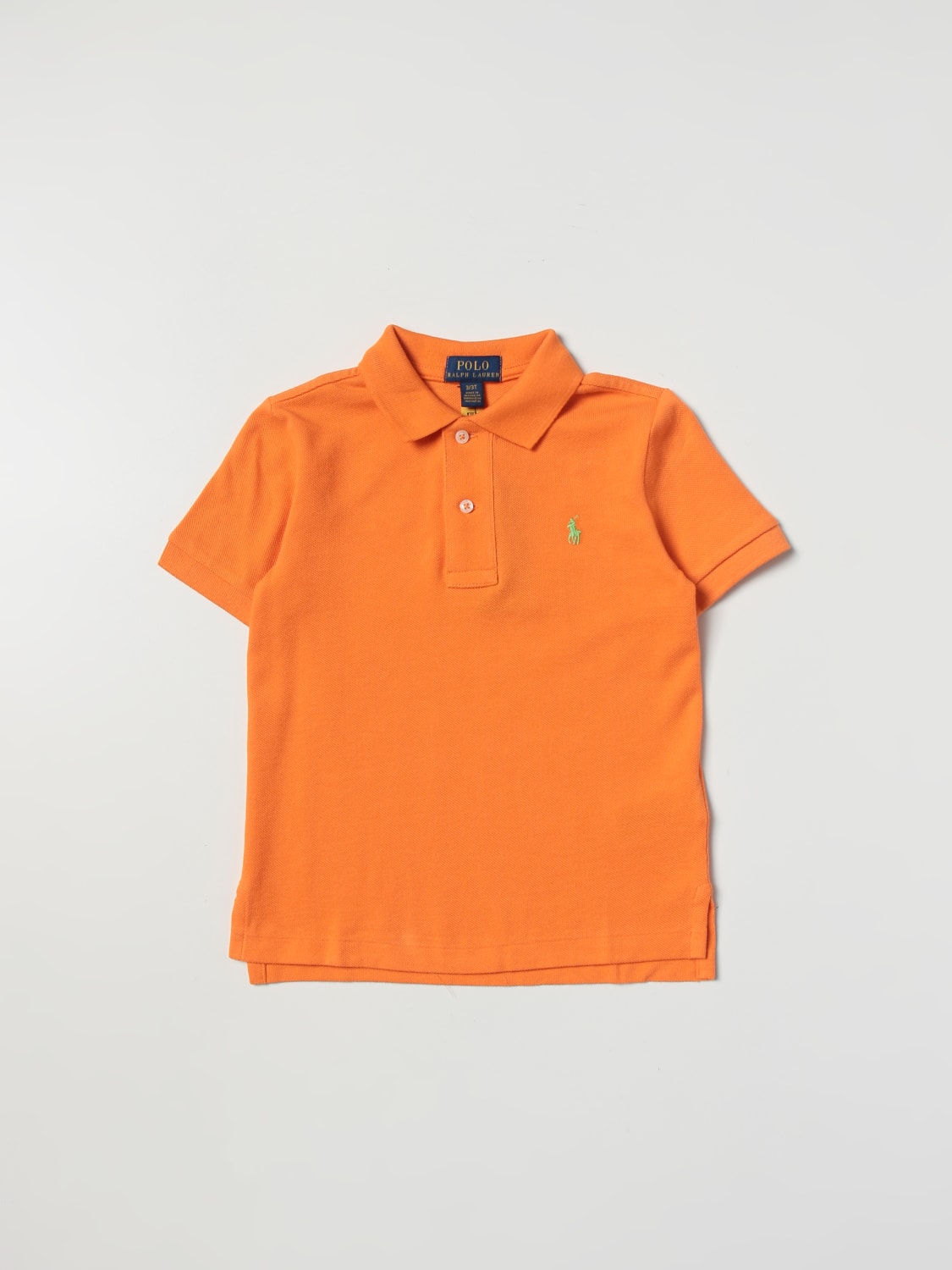 Orange kids polo best sale