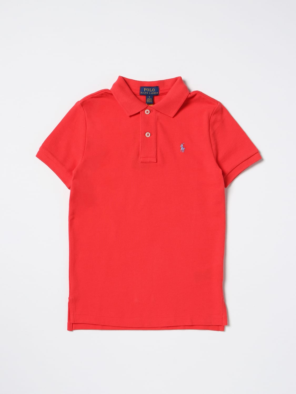 POLO RALPH LAUREN POLO SHIRT: Polo shirt kids Polo Ralph Lauren, Coral - Img 1