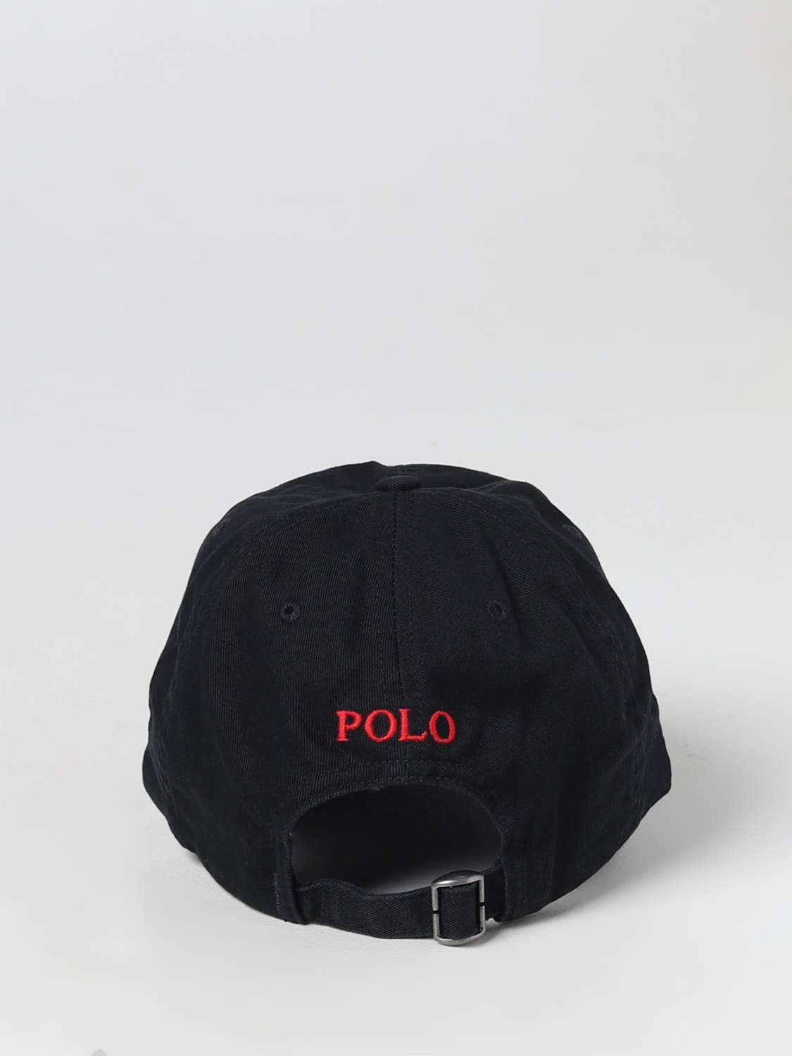 POLO RALPH LAUREN CAPPELLO BAMBINO: Cappello Polo Ralph Lauren in cotone con logo ricamato, Nero - Img 3