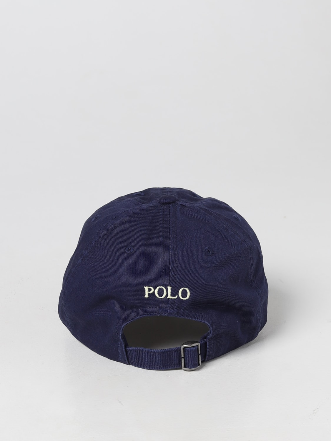POLO RALPH LAUREN CAPPELLO BAMBINO: Cappello Polo Ralph Lauren in cotone con logo ricamato, Blue Navy - Img 3