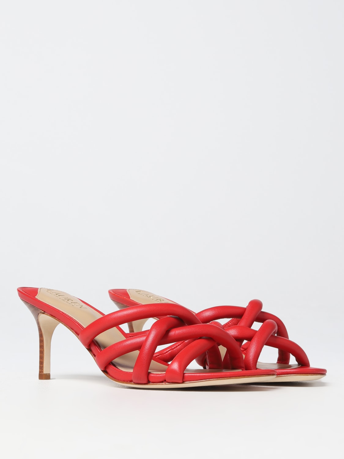 LAUREN RALPH LAUREN HEELED SANDALS: Shoes woman Lauren Ralph Lauren, Red - Img 2