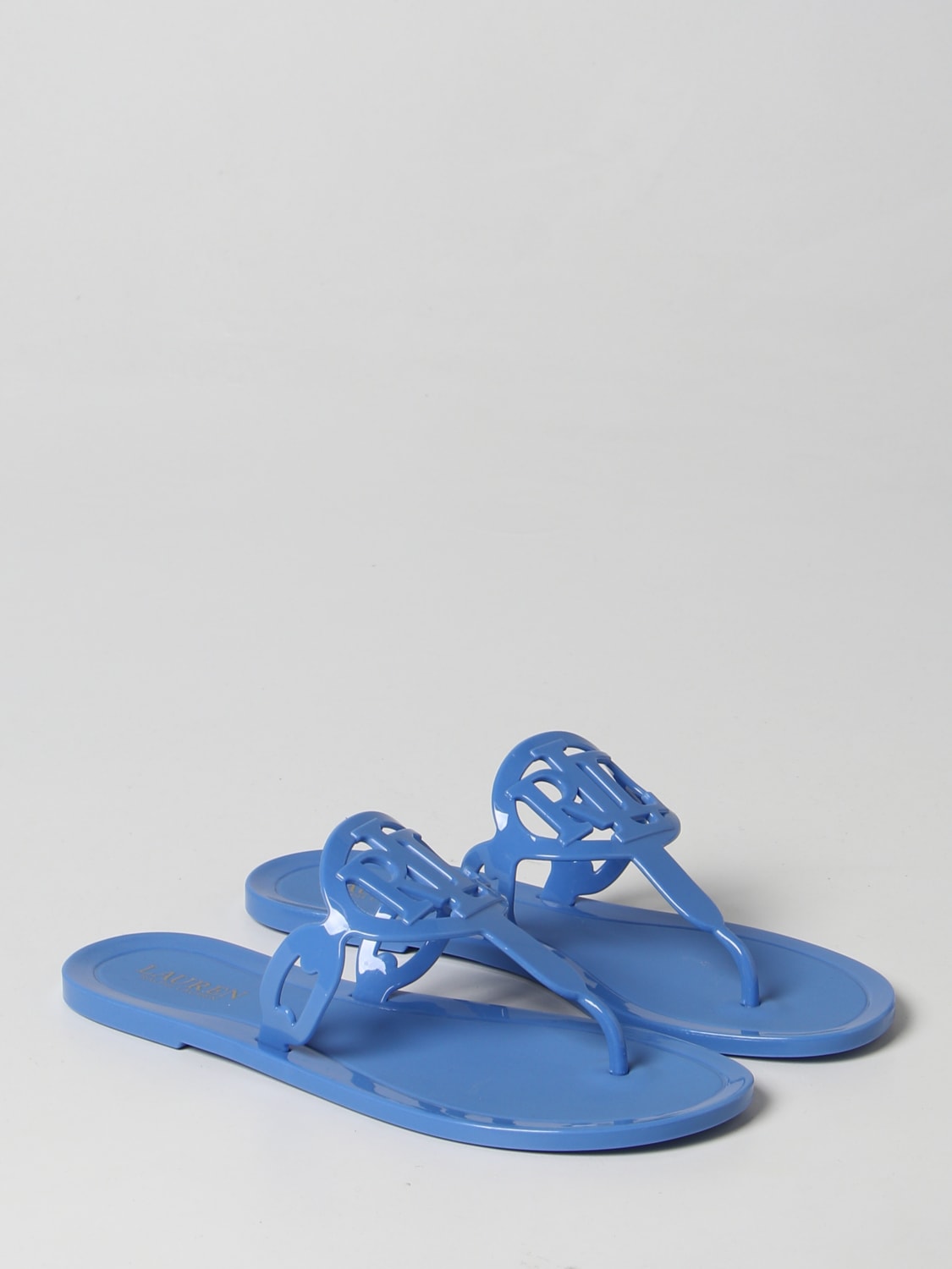 LAUREN RALPH LAUREN FLAT SANDALS: Shoes woman Lauren Ralph Lauren, Gnawed Blue - Img 2