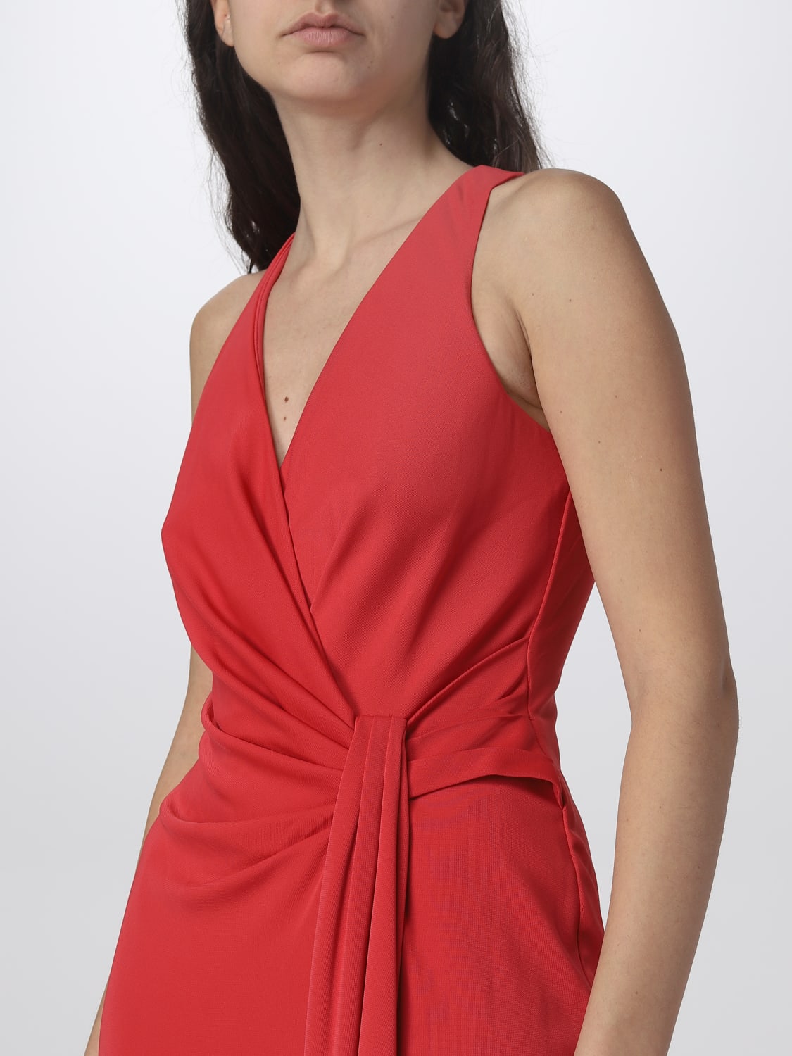 Lauren ralph lauren red dress deals