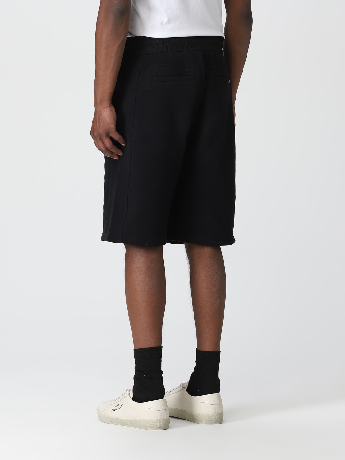 SAINT LAURENT SHORT: Saint Laurent cotton shorts, Black - Img 3