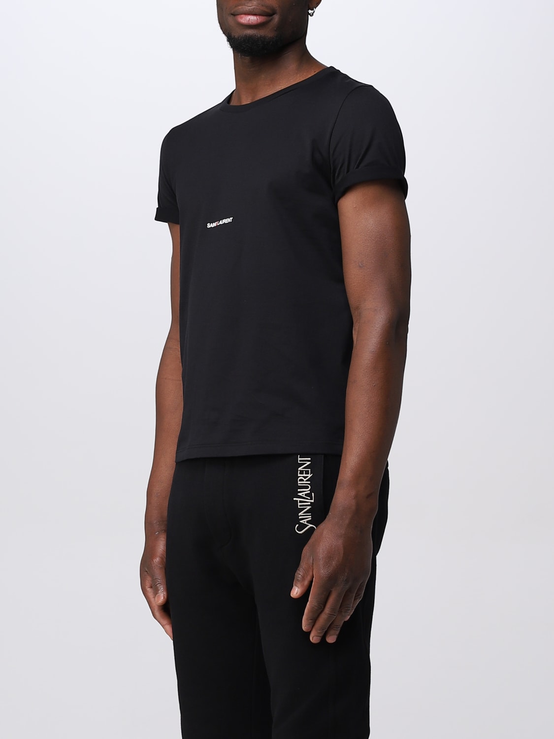 SAINT LAURENT T-SHIRT: T-shirt homme Saint Laurent, Noir - Img 4