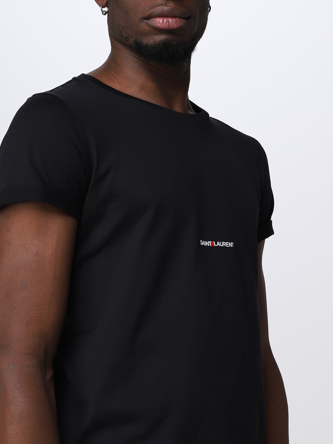 Black saint laurent t shirt online