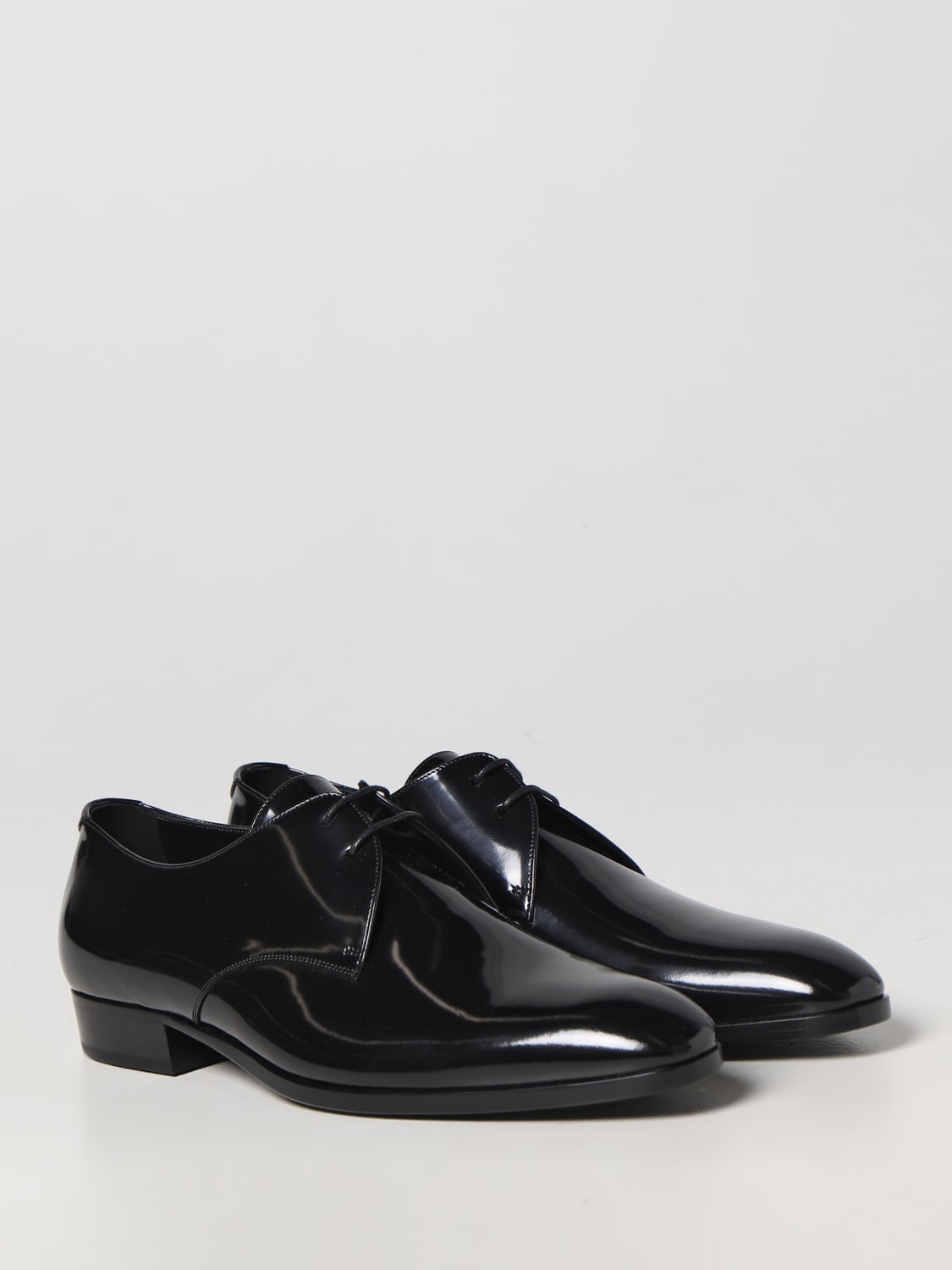 SAINT LAURENT BROGUE SHOES: Saint Laurent Army patent leather derby, Black - Img 2