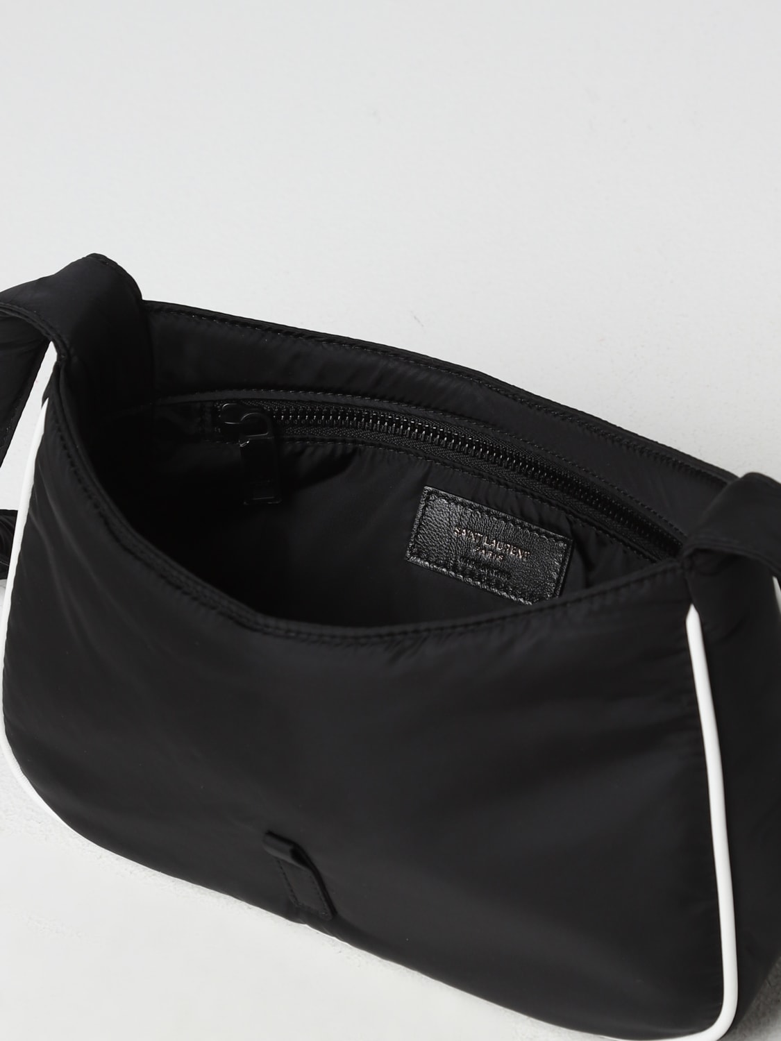 SAINT LAURENT SHOULDER BAG: 5 À 7 Saint Laurent bag in Econyl® regenerated nylon, Black - Img 4