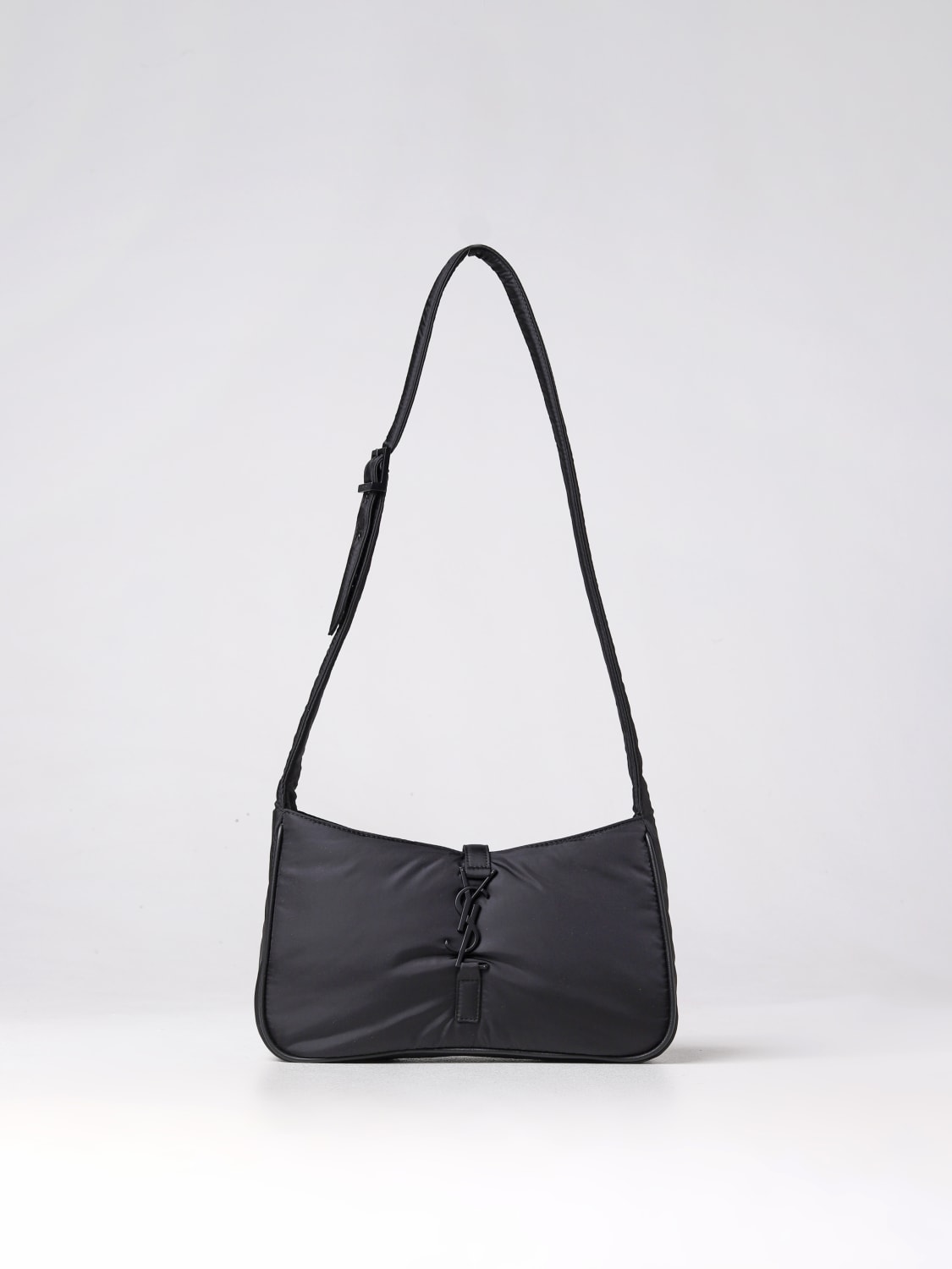 SAINT LAURENT SHOULDER BAG: 5 À 7 Saint Laurent bag in Econyl® regenerated nylon, Black 1 - Img 1