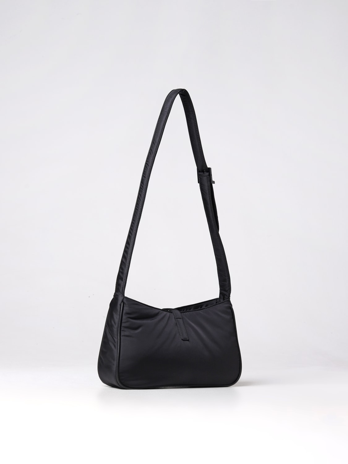 SAINT LAURENT SHOULDER BAG: 5 À 7 Saint Laurent bag in Econyl® regenerated nylon, Black 1 - Img 2