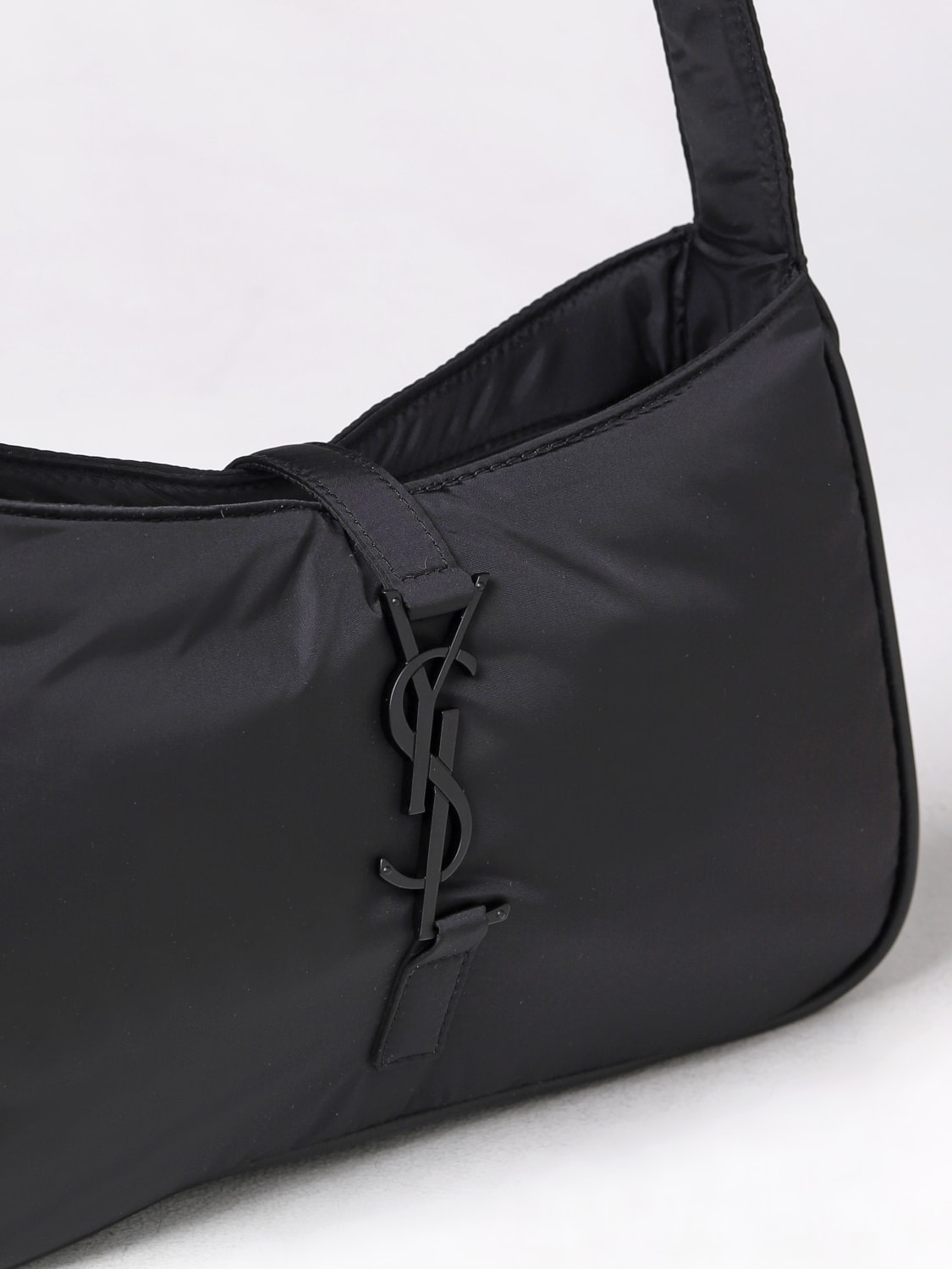SAINT LAURENT SHOULDER BAG: 5 À 7 Saint Laurent bag in Econyl® regenerated nylon, Black 1 - Img 3