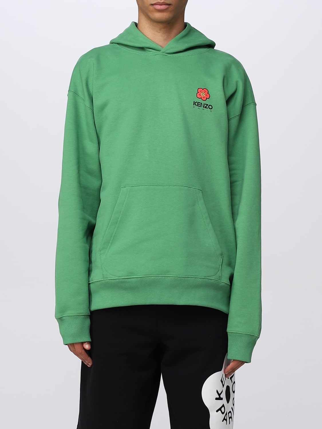 Kenzo Outlet Sweatshirt men Green Kenzo sweatshirt FD55SW4444ME online at GIGLIO.COM