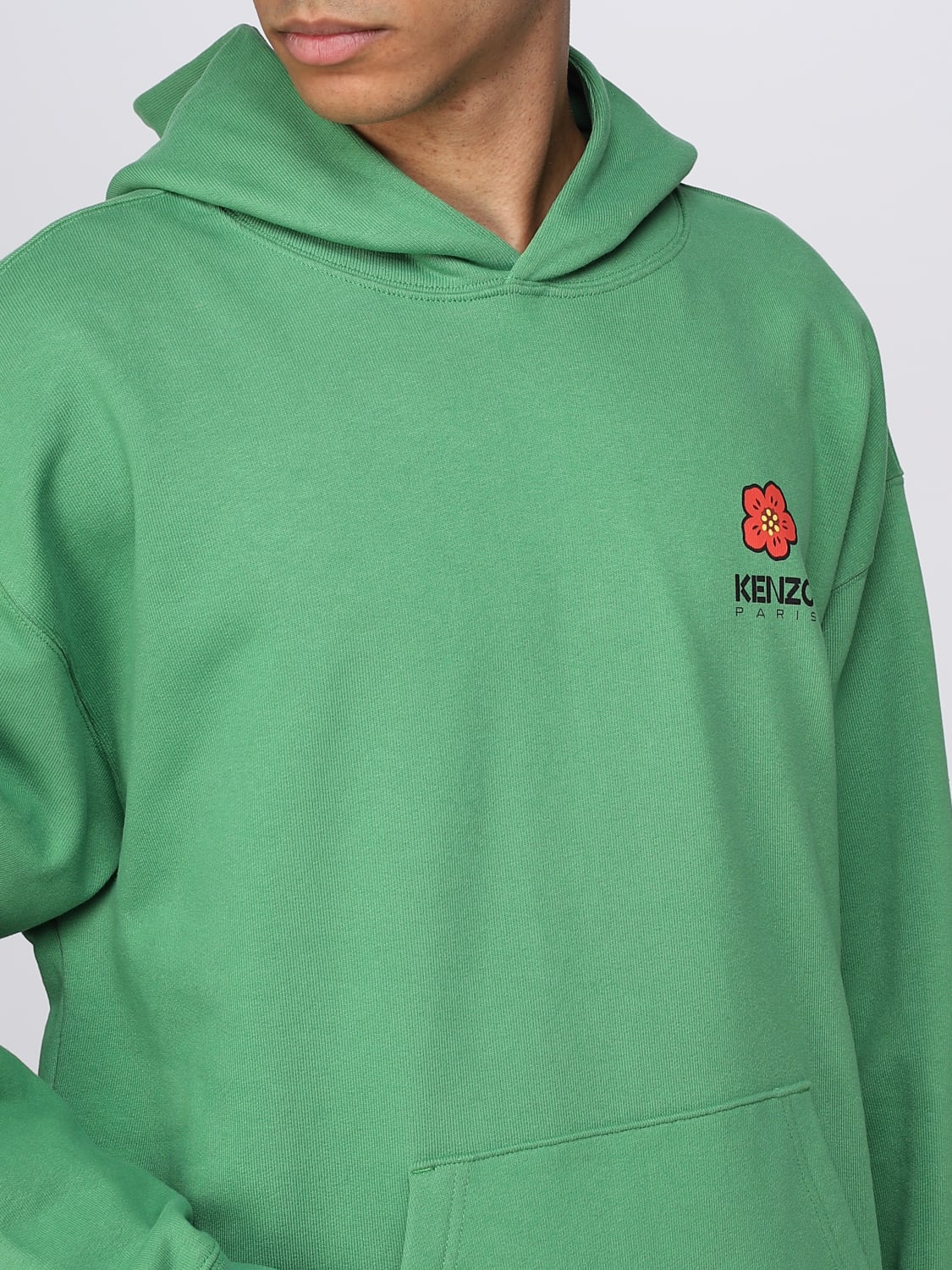 KENZO Sweatshirt men Green Kenzo sweatshirt FD55SW4444ME online at GIGLIO.COM