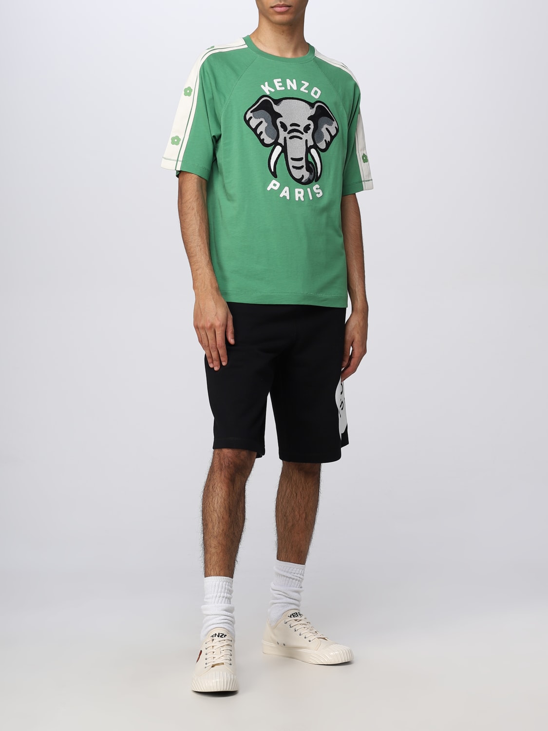 Outlet de Kenzo Camiseta hombre Verde Camiseta Kenzo FD55TS4514SC en linea en GIGLIO.COM