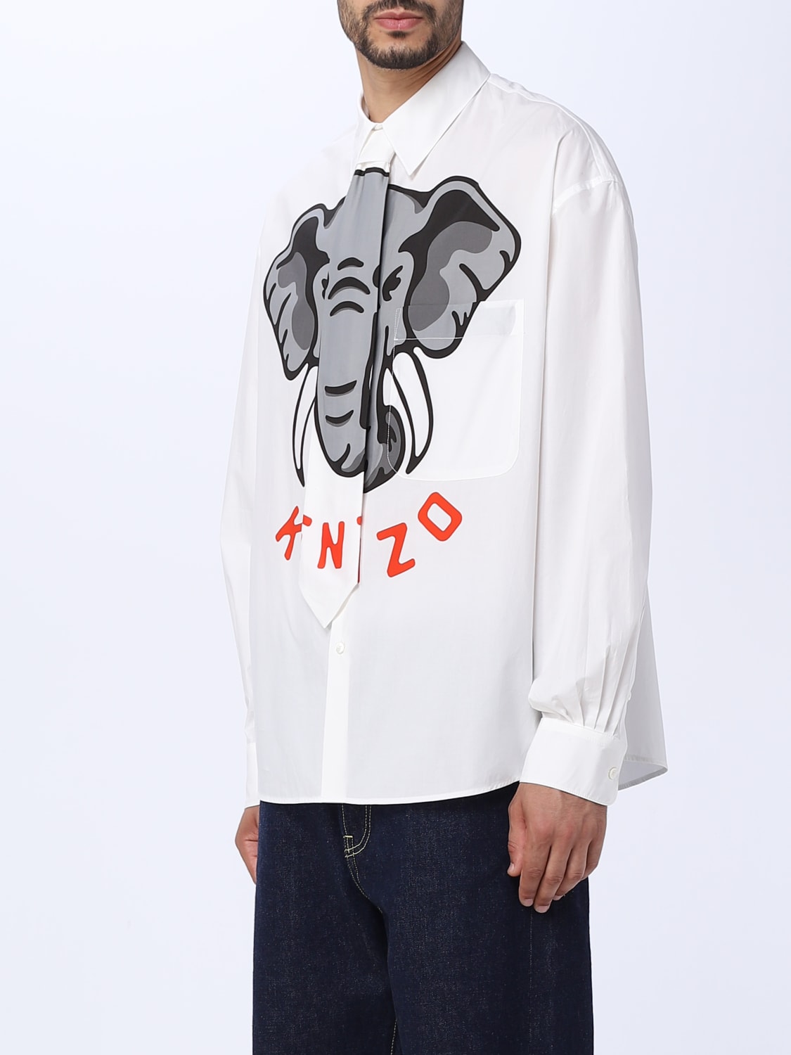 KENZO SHIRT: Shirt men Kenzo, White - Img 4