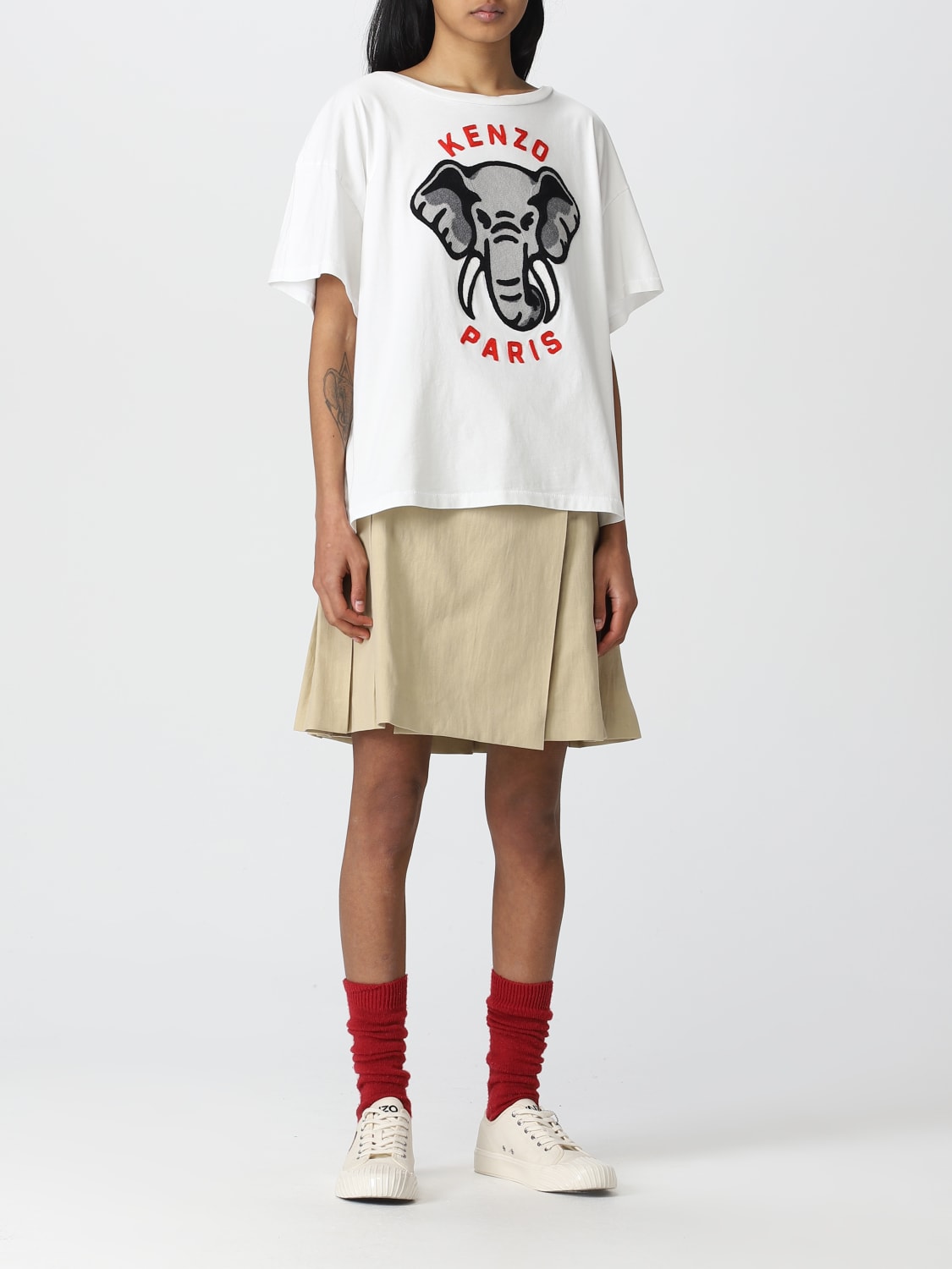 KENZO Tシャツ: Tシャツ レディース Kenzo, ホワイト - Img 2