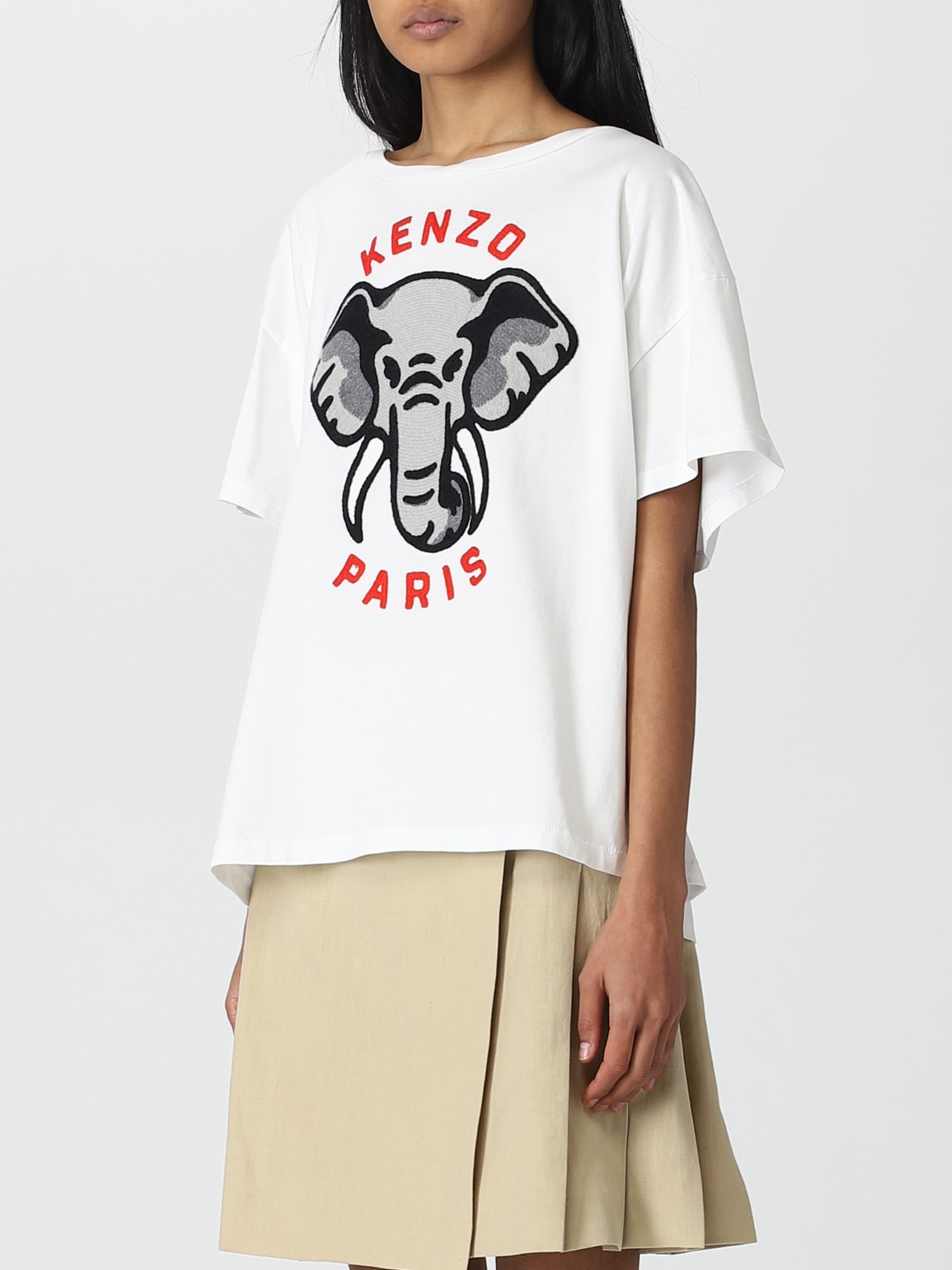 KENZO Tシャツ: Tシャツ レディース Kenzo, ホワイト - Img 4