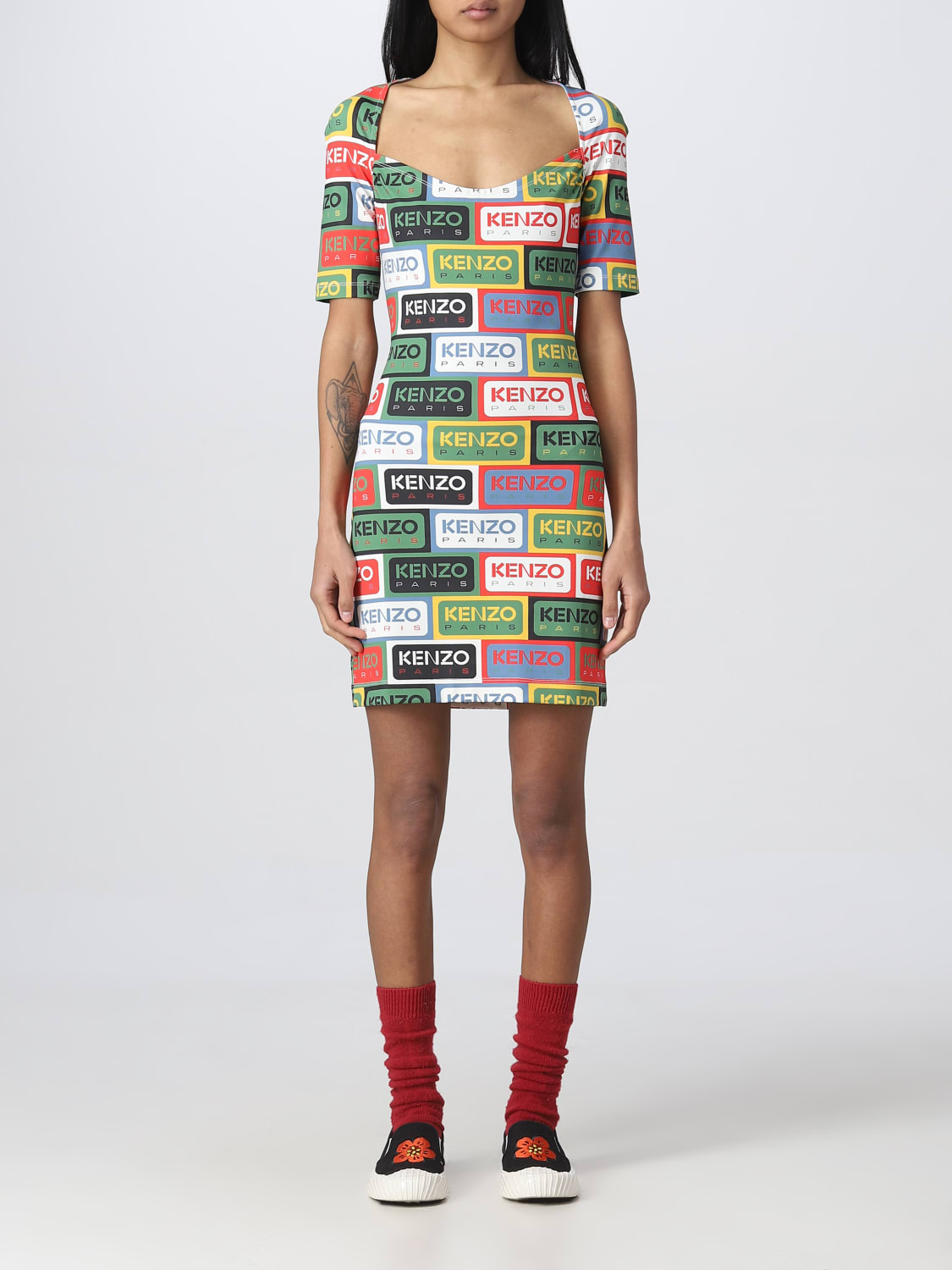 KENZO DRESS: Dress woman Kenzo, Green - Img 1