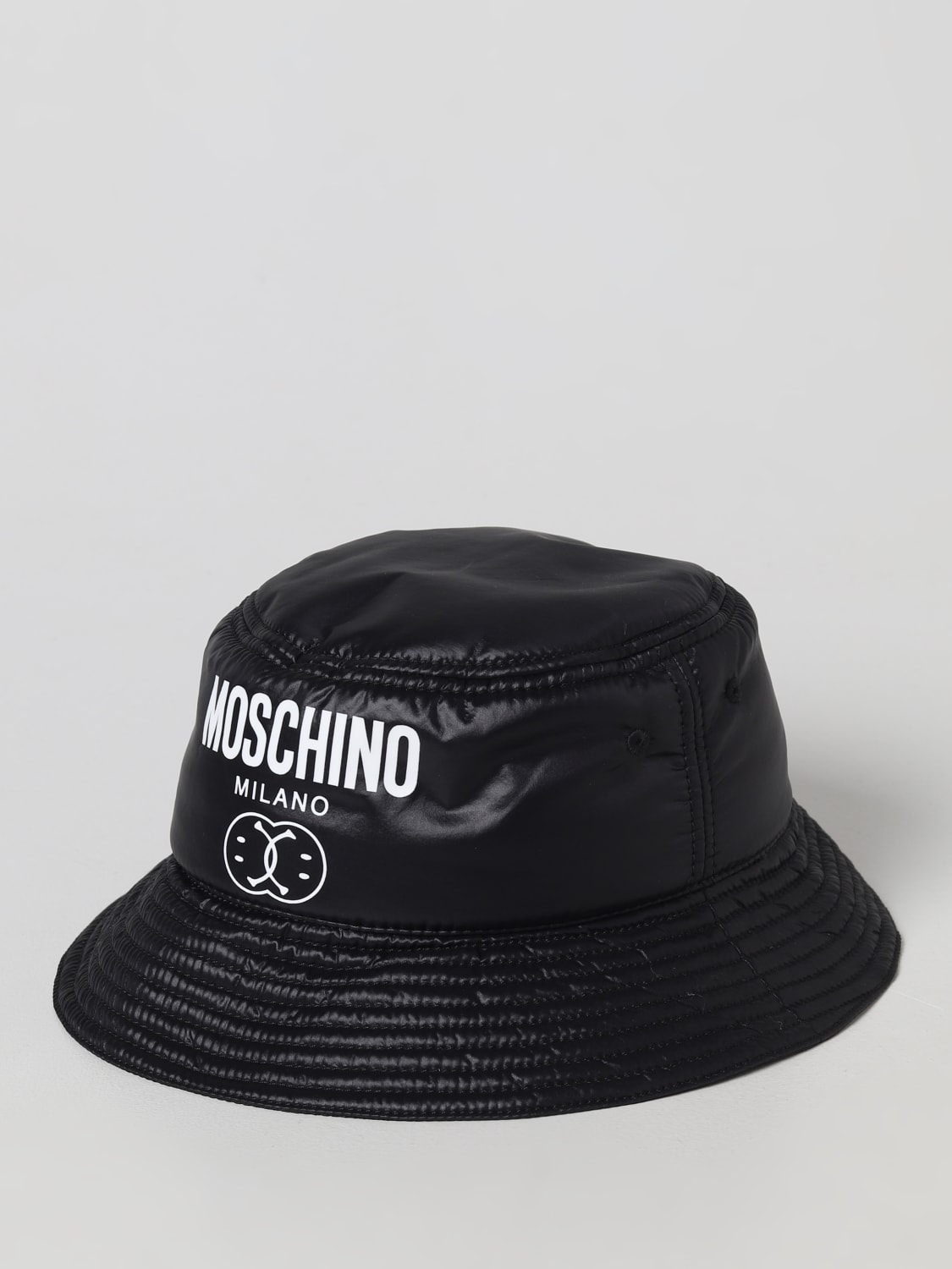 MOSCHINO COUTURE CAPPELLO: Cappello moschino couture in nylon, Nero - Img 1