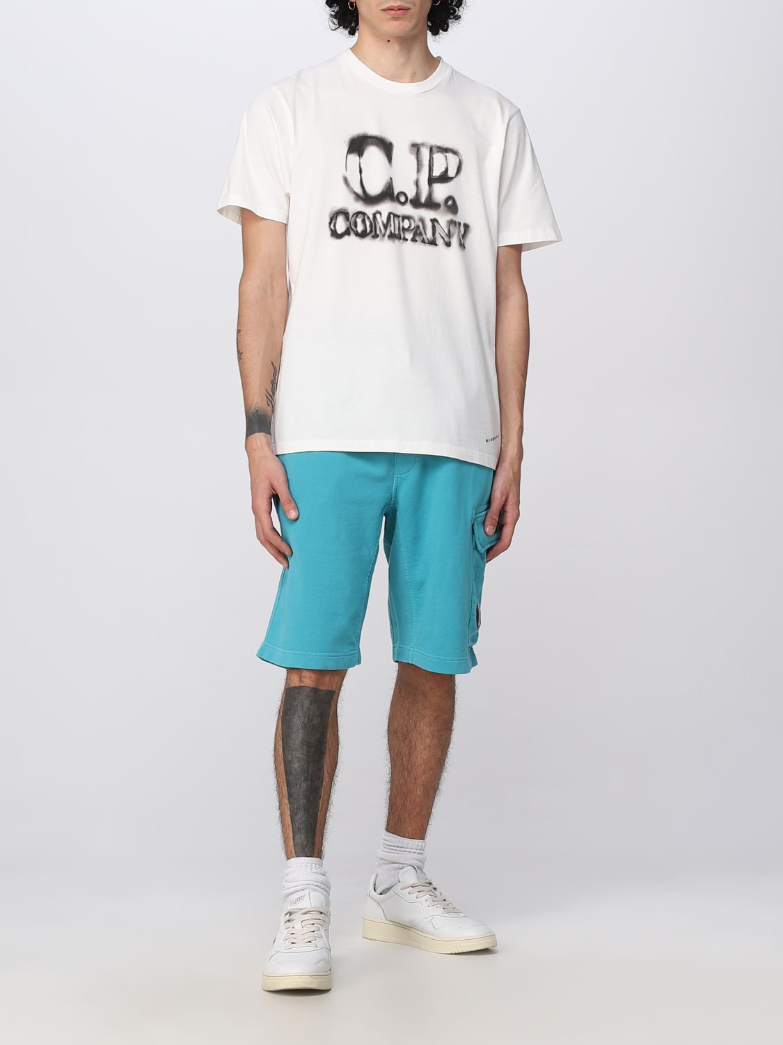 C.P. COMPANY T-SHIRT: T-shirt homme C.P. Company, Blanc - Img 2