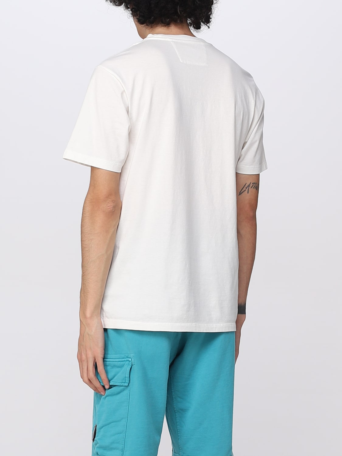 C.P. COMPANY T-SHIRT: T-shirt homme C.P. Company, Blanc - Img 3