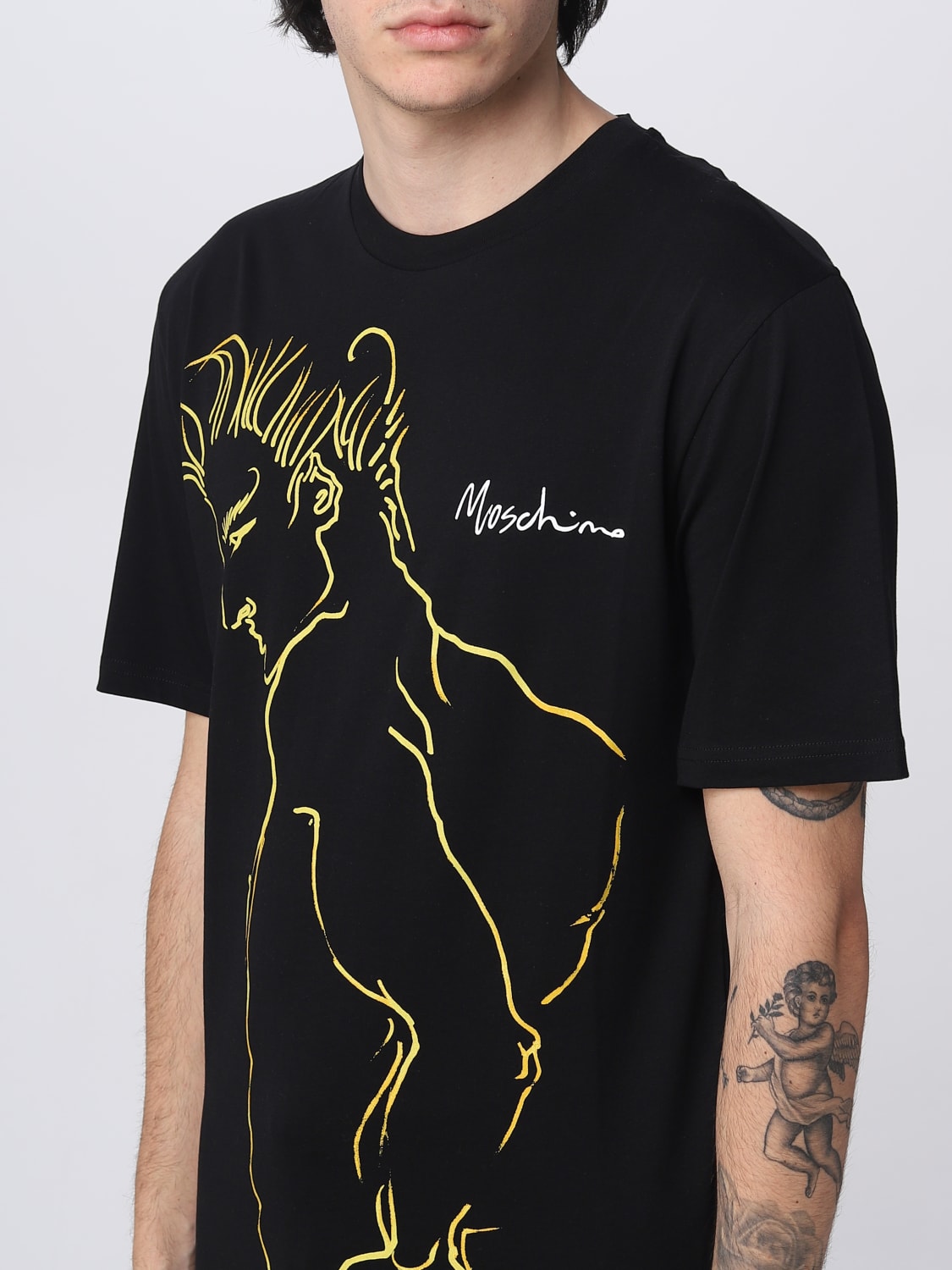 MOSCHINO COUTURE T-SHIRT: T-shirt men Moschino Couture, Black - Img 4