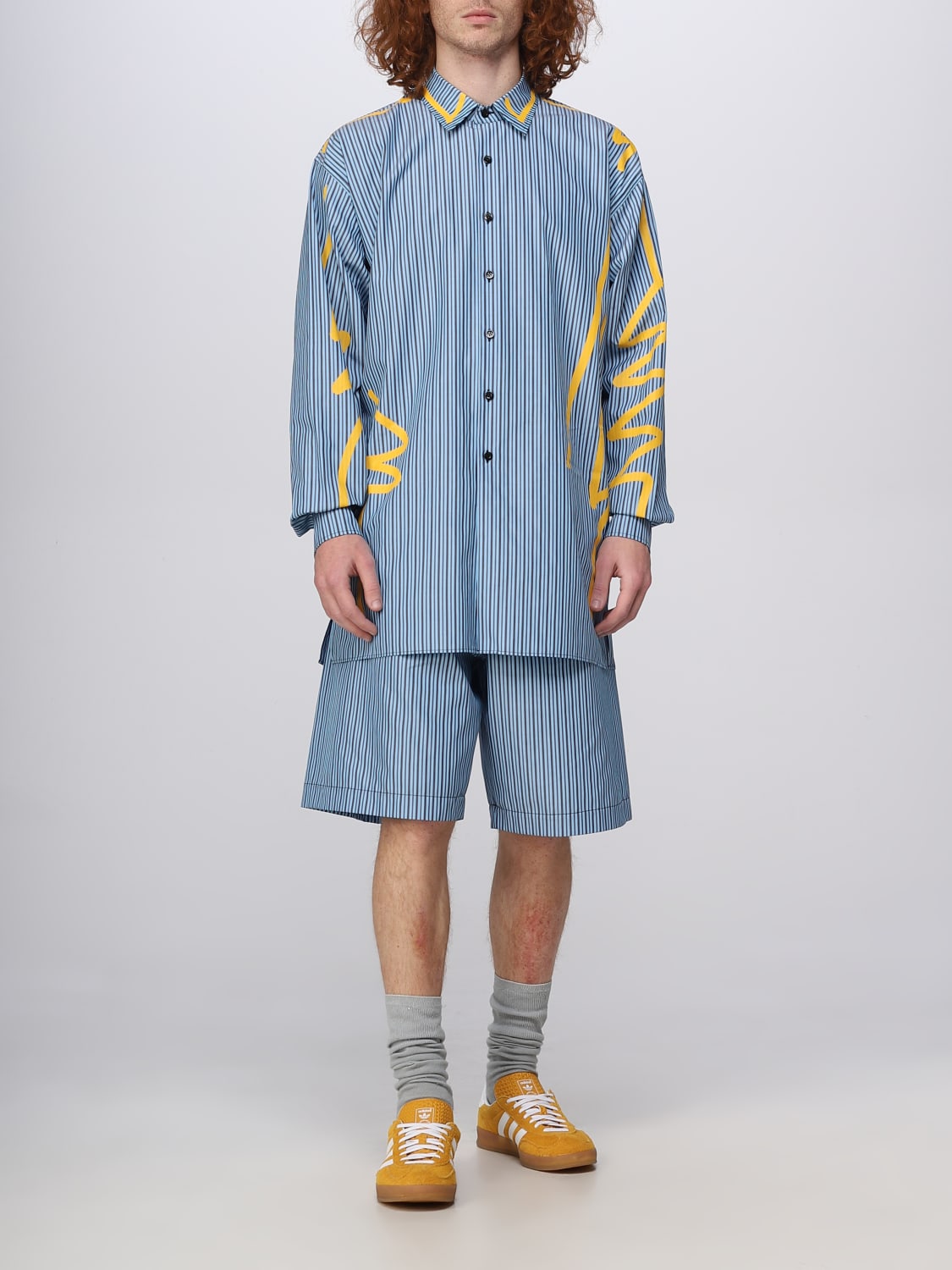 MOSCHINO COUTURE SHIRT: Shirt men Moschino Couture, Gnawed Blue - Img 2