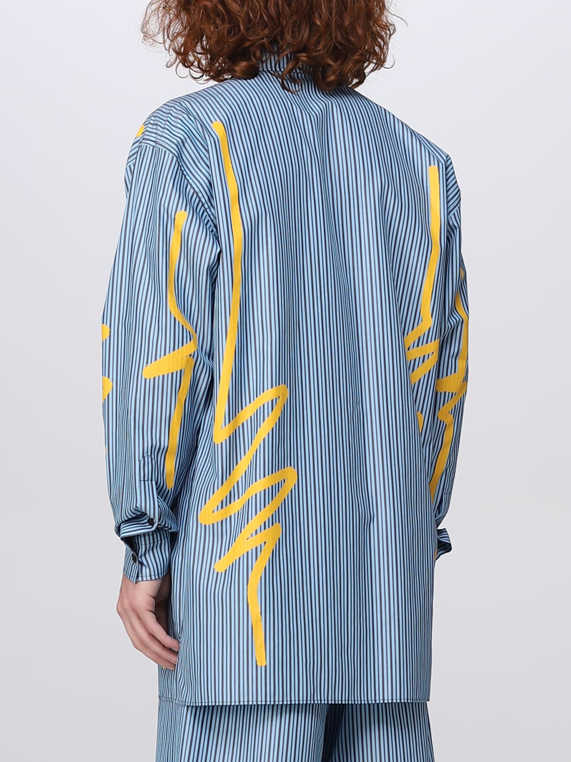 MOSCHINO COUTURE SHIRT: Shirt men Moschino Couture, Gnawed Blue - Img 3