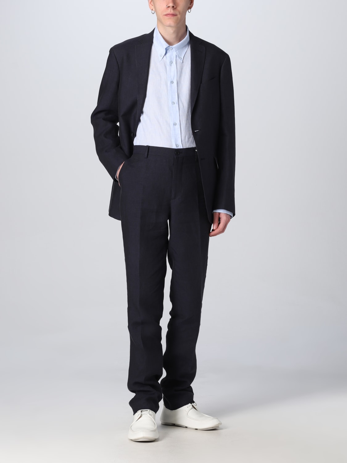 ETRO BLAZER: Etro blazer in cotton blend, Blue - Img 2