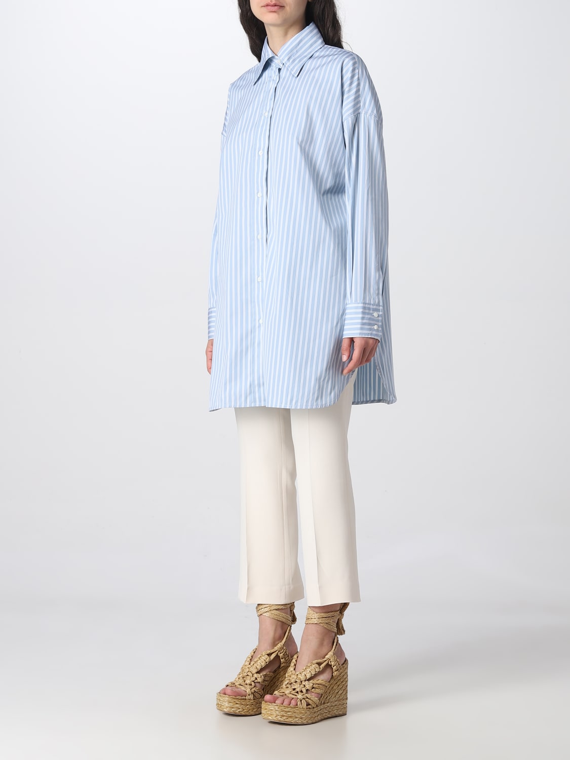 ETRO SHIRT: Etro striped shirt in cotton, Blue - Img 3