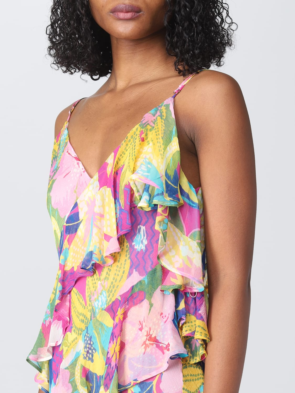 MSGM DRESS: MSGM dress in viscose, Multicolor - Img 3