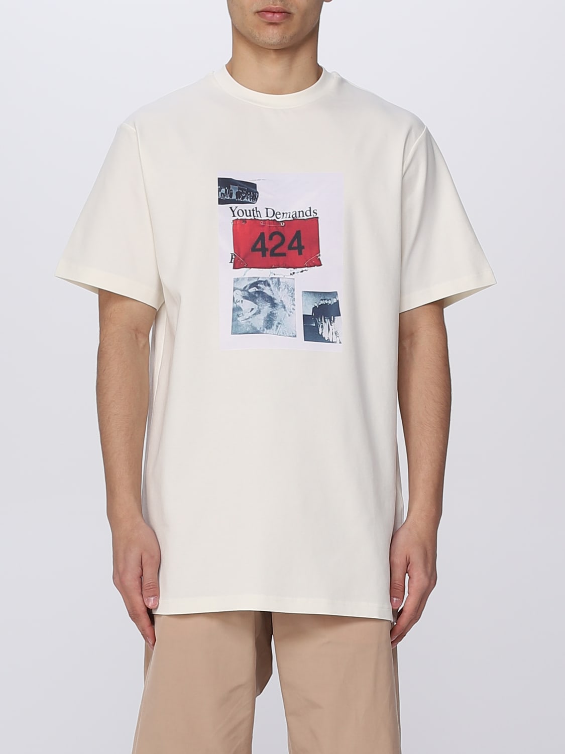 424 T-SHIRT: T-shirt homme 424, Blanc - Img 1