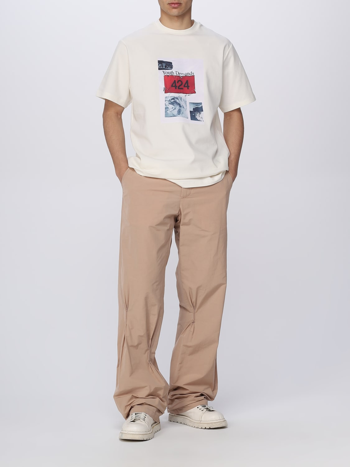 424 T-SHIRT: T-shirt homme 424, Blanc - Img 2