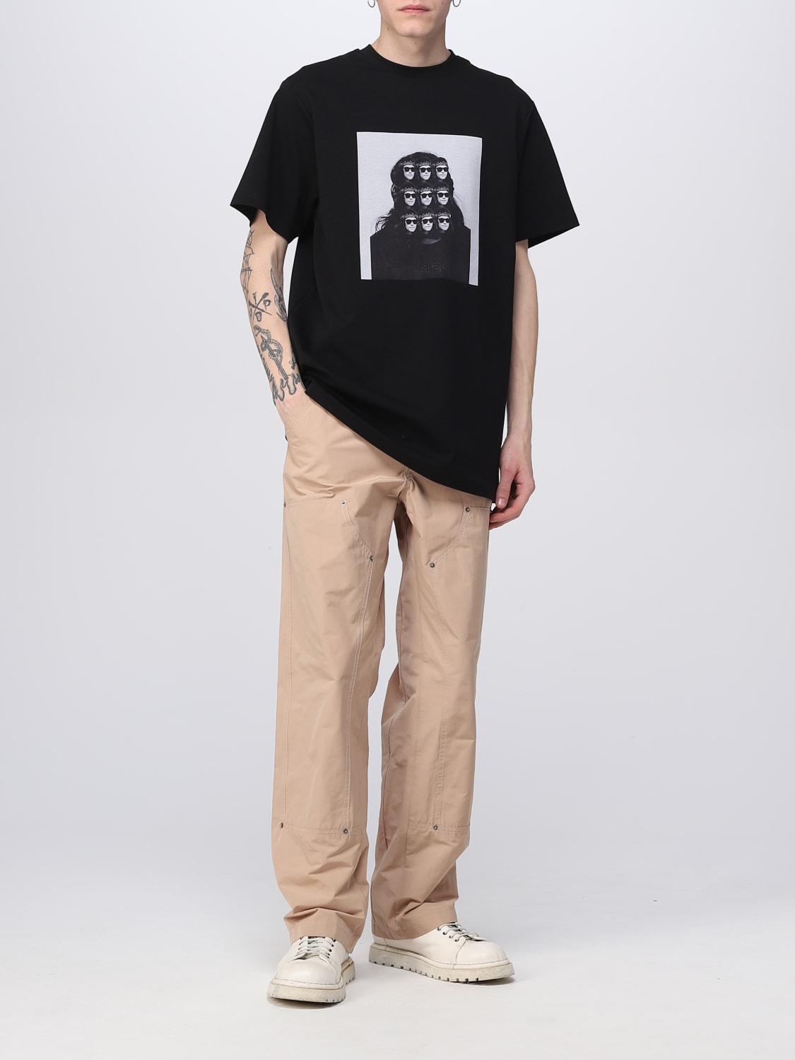 424 T-SHIRT: T-shirt men 424, Black - Img 2