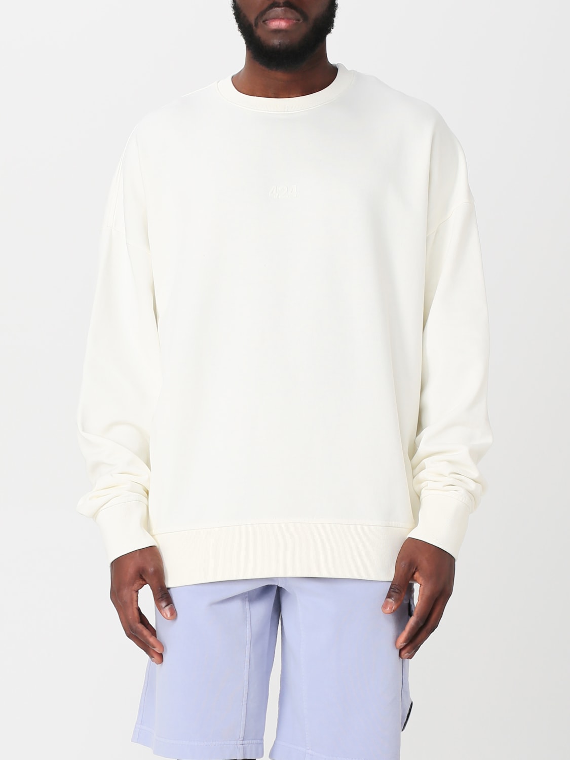 424 SWEATSHIRT: Sweatshirt men 424, White - Img 1