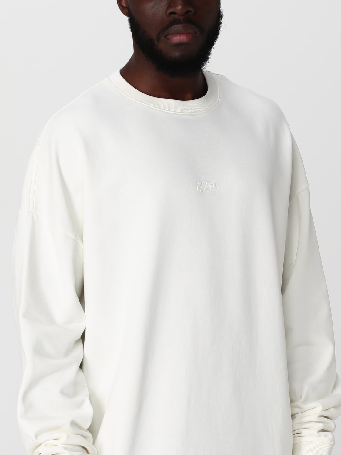 424 SWEATSHIRT: Sweatshirt men 424, White - Img 5